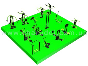 Проект спортивной площадки - 13 (72 м.кв.)