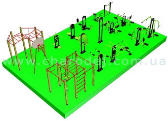 Проект спортивной площадки -14 (104 м.кв.)