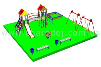 Проект детской площадки - 2 (81 м.кв.)